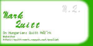 mark quitt business card